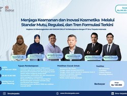 Kupas Tuntas CPKB dan Regulasi BPOM di Webinar Kosmetik Terakreditasi