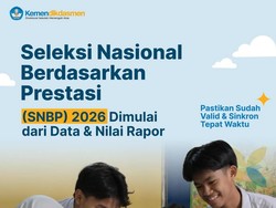 Kemendikdasmen: Sekolah Pakai e-Rapor di SNBP 2026, Dapat Tambahan Kuota 5%