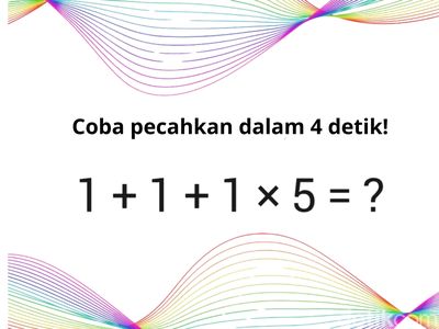 Terlihat Sepele Tapi Bisa Bikin Otak Berasap, Konon Cuma IQ Super yang Bisa Jawab