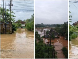 Banjir Rendam Puluhan Rumah Warga di Desa Natar Lampung Selatan