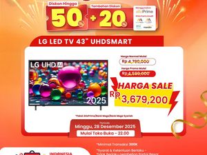Buruan ke Transmart Full Day Sale, Harga LG LED TV Cuma Rp 3 Jutaan