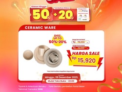 Piring dan Gelas Cantik Diskon Gede-gedean di Transmart Full Day Sale
