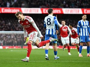 Arsenal Unggul 1-0 atas Brighton di Babak I