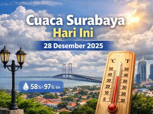 Cuaca Surabaya Hari Ini, Akhir Pekan Berawan di Kota Pahlawan