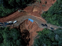 Perbaikan Jalan Terdampak Bencana di Tarutung-Sibolga Dikebut
