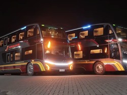 PO Juragan 99 Trans Rilis Bus Tingkat Super Mewah, Cuma Ada 19 Kursi