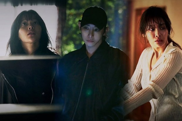 Potret Jung Ji So, Lee Soo Hyuk, dan Cha Joo Young dalam film 'Sister'/ Foto: instagram.com/studiosanta_contents Sister merupakan film thriller yang menyajikan intrik kelam antar saudara. Titik menegangkan film dimulai dari adanya penculikan.