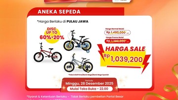 Berita dari Detik Finance: Sepeda Diobral Jadi Cuma Segini di Transmart Full Day Sale