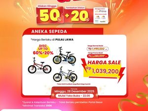 Sepeda Diobral Jadi Cuma Segini di Transmart Full Day Sale
