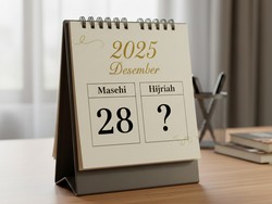 Tanggal Hijriah Hari Ini 28 Desember 2025 Lengkap Kalender PDF-nya