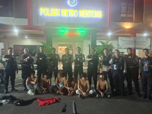 6 Orang Mau Tawuran di Menteng Jakpus Diciduk Polisi, Celurit Disita