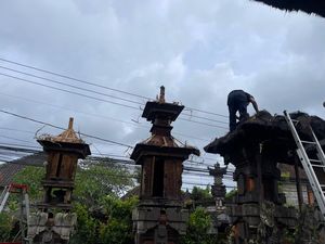 Pelinggih di Ubud Terbakar, Diduga Akibat Kembang Api