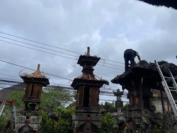 Pelinggih di Ubud Terbakar, Diduga Akibat Kembang Api