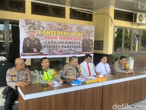 566 Kasus Kriminal Terjadi di Parepare Sepanjang 2025, Naik 2,7% dari 2024