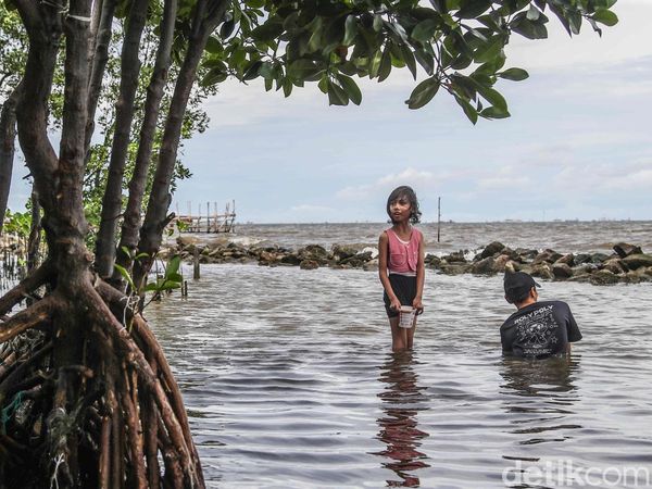 Menikmati Libur Nataru di Pantai Marunda Jakarta Utara