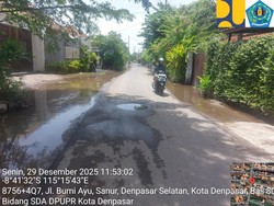 Dinas PUPR Denpasar Ungkap Penyebab Sanur Tergenang Kala Hujan Deras