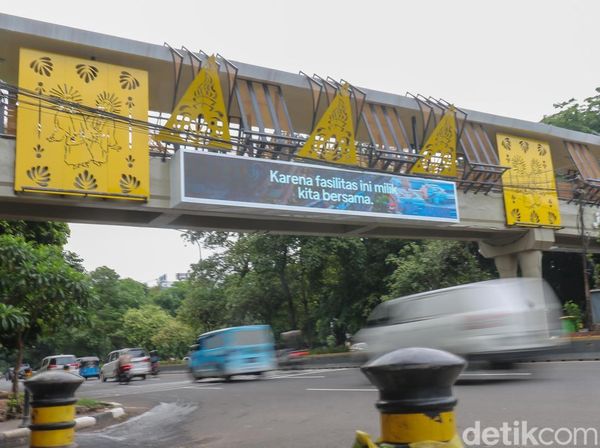 Wajah Baru JPO Kyai Tapa, Modern dengan Sentuhan Betawi