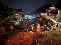 Pohon Beringin di Alun-alun Utara Jogja Tumbang, Timpa 5 Motor-Warung