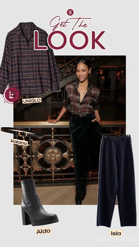 Get The Look: Inspirasi Gaya ke Kantor Ala Zoe Saldana