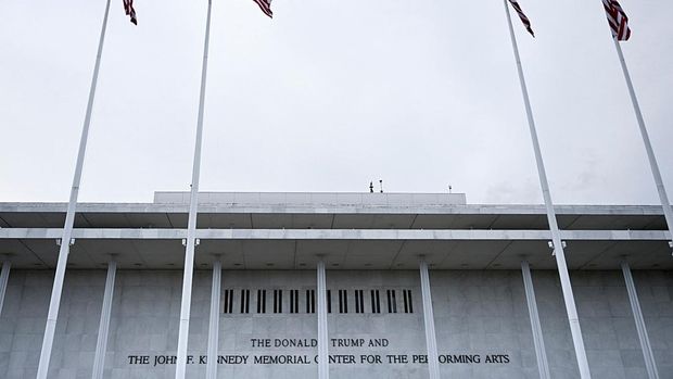 A view of the John F. Kennedy Center for the Performing Arts, which was recently renamed the 