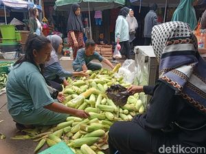 Jelang Tahun Baru, Penjual Jagung dan Arang di Palembang Diserbu Pembeli