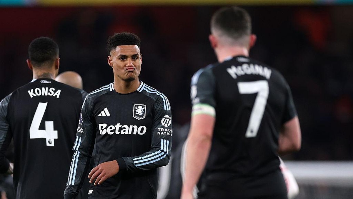 Laju 11 kemenangan beruntun Aston Villa pun terhenti. (Getty Images/Julian Finney)