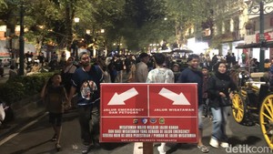 Suasana Terkini Kawasan Malioboro Jelang Pergantian Tahun