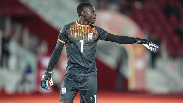 Nafian Legason Alionzi of Uganda  gestures  during the AFCON Group C match between Uganda and  Nigeria at Fes stadium, Fes, Morocco on December 30, 2025.  (Photo by Ulrik Pedersen/NurPhoto via Getty Images)