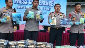 Polres Jakpus Ungkap Kasus Narkoba Menonjol, Sita 109 Kg Sabu-Ekstasi Rp 12 M