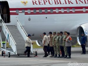 Prabowo Tiba di Sumut, Bakal Tinjau Jembatan Bailey Sungai Garoga Tapsel