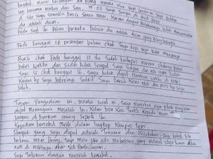 Isi Surat Mahasiswi Unima Lapor Dilecehkan Dosen Sebelum Tewas Tergantung