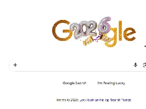 Sambut Tahun Baru 2026, Google Hadirkan Doodle Interaktif yang Bikin Meriah!