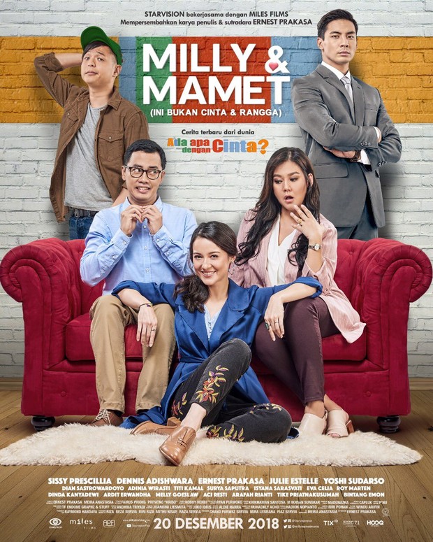 Film komedi terlaris Milly & Mamet: Ini Bukan Cinta & Rangga/ Foto: dok. Starvision Plus