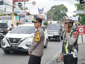 Lembang Padat di Hari Pertama 2026, Polisi Berlakukan Rekayasa Lalin