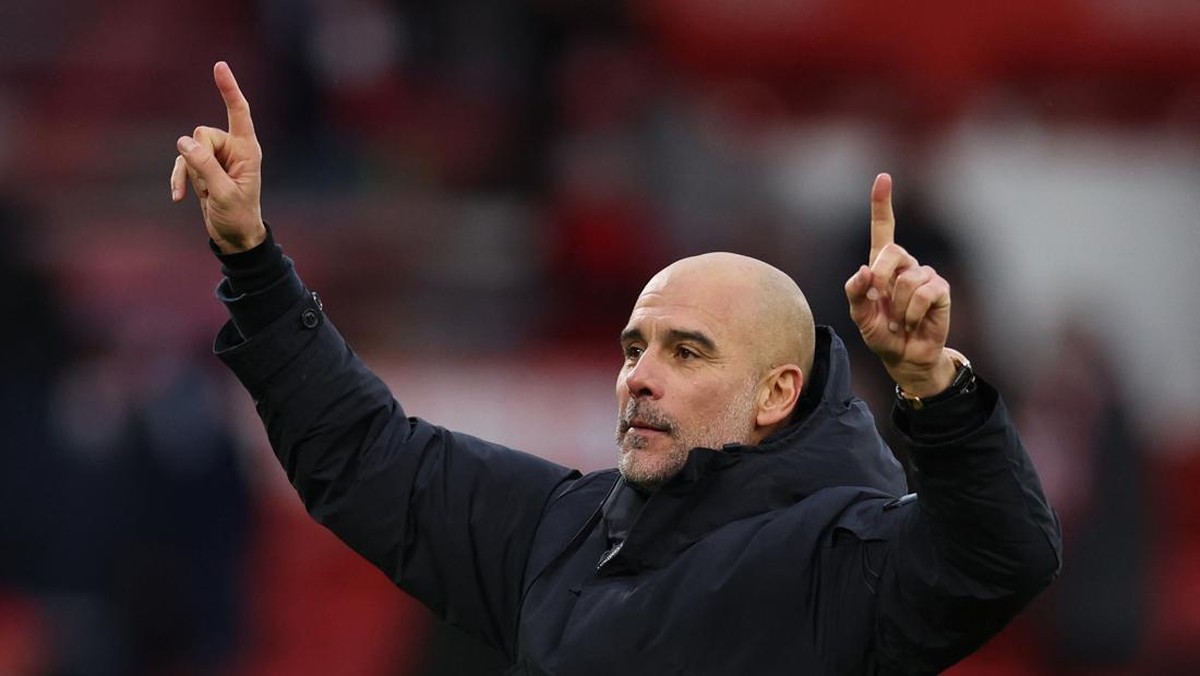 Pep Guardiola menilai 2025 sebagai salah satu tahun terbaik dalam kariernya. (REUTERS/Chris Radburn)