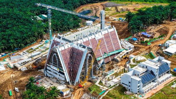 Potret Terbaru Gereja Basilika di IKN yang Rampung Bulan Depan