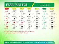 Kalender Februari 2026: Cek Jadwal Libur Nasional-Long Weekend di Sini!