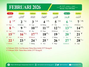Kalender Februari 2026: Cek Jadwal Libur Nasional-Long Weekend di Sini!