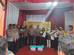 Kapolres Kampar Monitoring Arus Balik di Tol, Pastikan Lalin Lancar