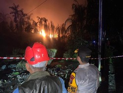 Api Kebakaran Pipa Gas di Inhil Riau Sudah Mengecil, Polisi Buka Lalin