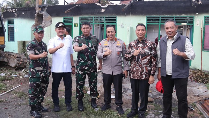 Enam Rumah Dinas TNI Dibangun Ulang Usai Kebakaran di Pekanbaru