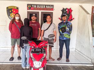 Curi Motor, Wanita Muda di Pangkalpinang Ditangkap Polisi