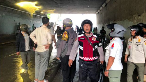 Tawuran antarwarga kembali terjadi di underpass Manggarai, Jakarta Selatan (Jaksel). Tawuran telah dibubarkan kepolisian. (dok Polres Jaksel)
