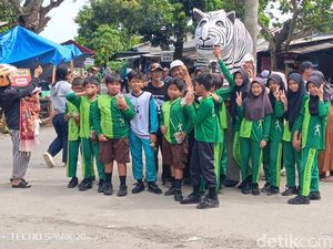 Fakta-fakta Ejekan Patung Macan Kuda Nil di Kediri Malah Bawa Berkah