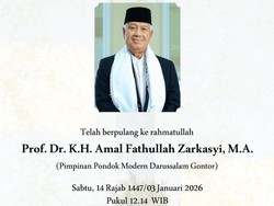 Kabar Duka dari Gontor, KH Amal Fathullah Zarkasyi Wafat