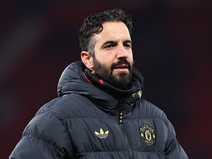 MANCHESTER, ENGLAND - DECEMBER 30: Manchester United head coach / manager Ruben Amorim during the Premier League match between Manchester United and Wolverhampton Wanderers at Old Trafford on December 30, 2025 in Manchester, England. (Photo by Robbie Jay Barratt - AMA/Getty Images)