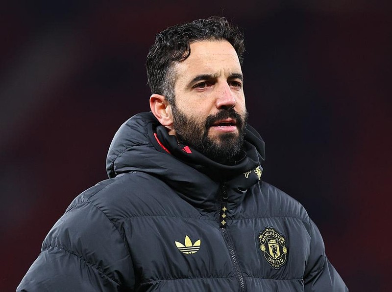MANCHESTER, ENGLAND - DECEMBER 30: Manchester United head coach / manager Ruben Amorim during the Premier League match between Manchester United and Wolverhampton Wanderers at Old Trafford on December 30, 2025 in Manchester, England. (Photo by Robbie Jay Barratt - AMA/Getty Images)