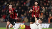 Bournemouth Vs Arsenal Sama Kuat di Babak Pertama