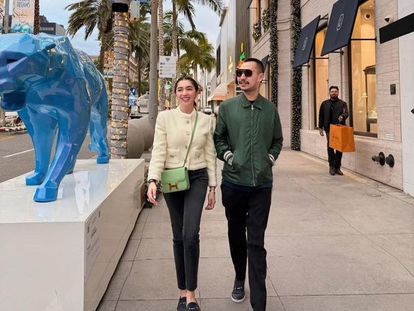 Potret Angel Karamoy Habiskan Akhir Tahun di Negeri Paman Sam