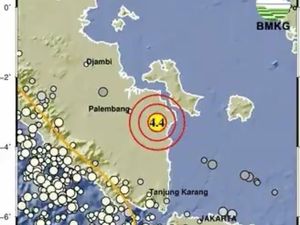 Gempa 4,4 Guncang Palembang Dini Hari, Warga Sempat Terbangun